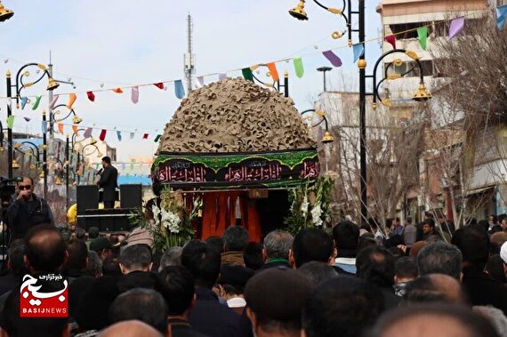 تشییع پیکر شهید مدافع حرم «سیدموسی حسینی» در ساوه