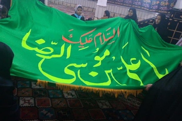ایین پرچم گردانی امام رضا(ع)درروستای چهاروستایی