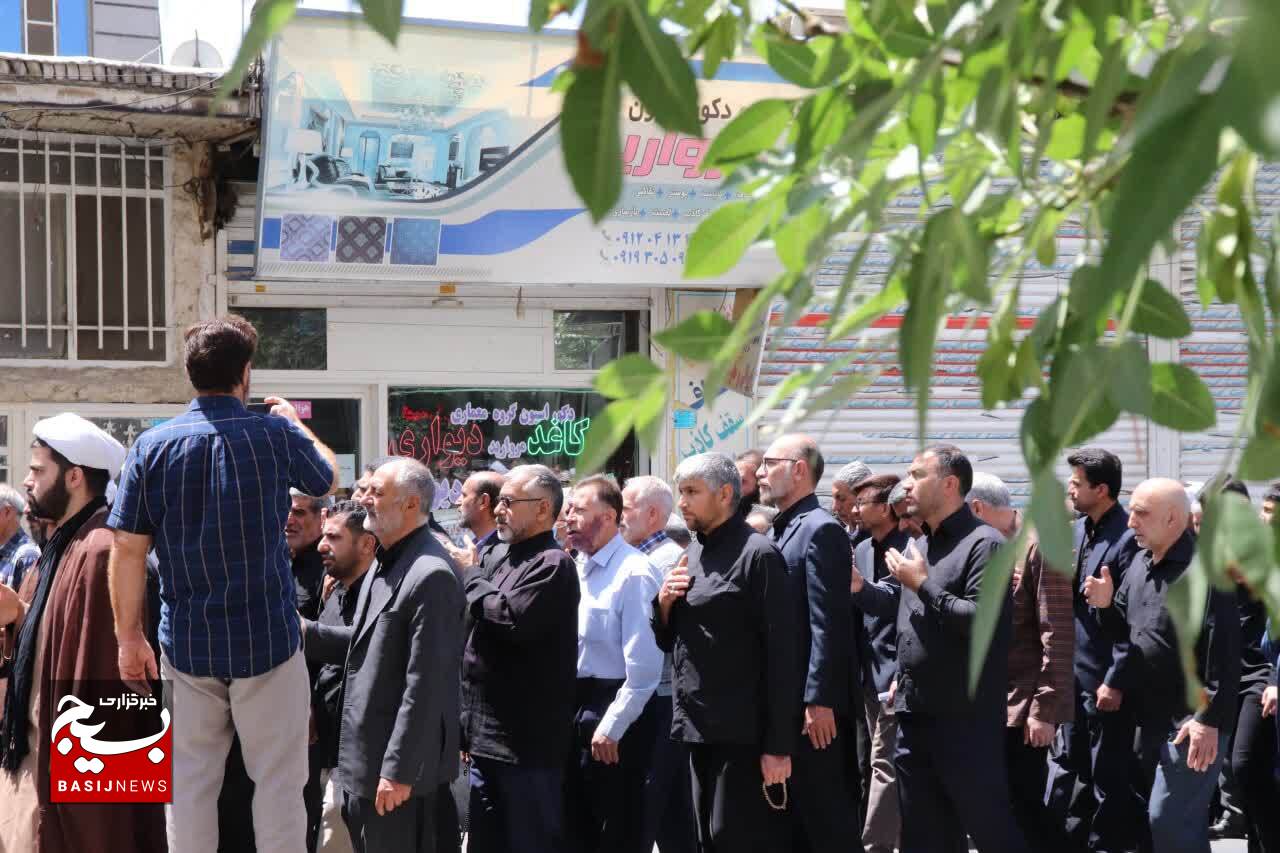 برگزاری مراسم عزاداری سالروز رئیس مکتب شیعه امام جعفر صادق (ع) در شهرستان قدس