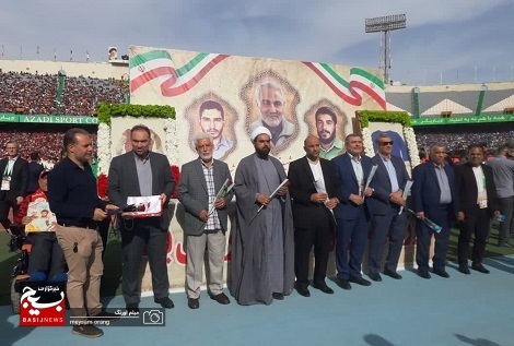 مراسم تجلیل سازمان بسیج ورزشکاران سپاه تهران بزرگ از خانواده معزز شهید ابراهیم هادی