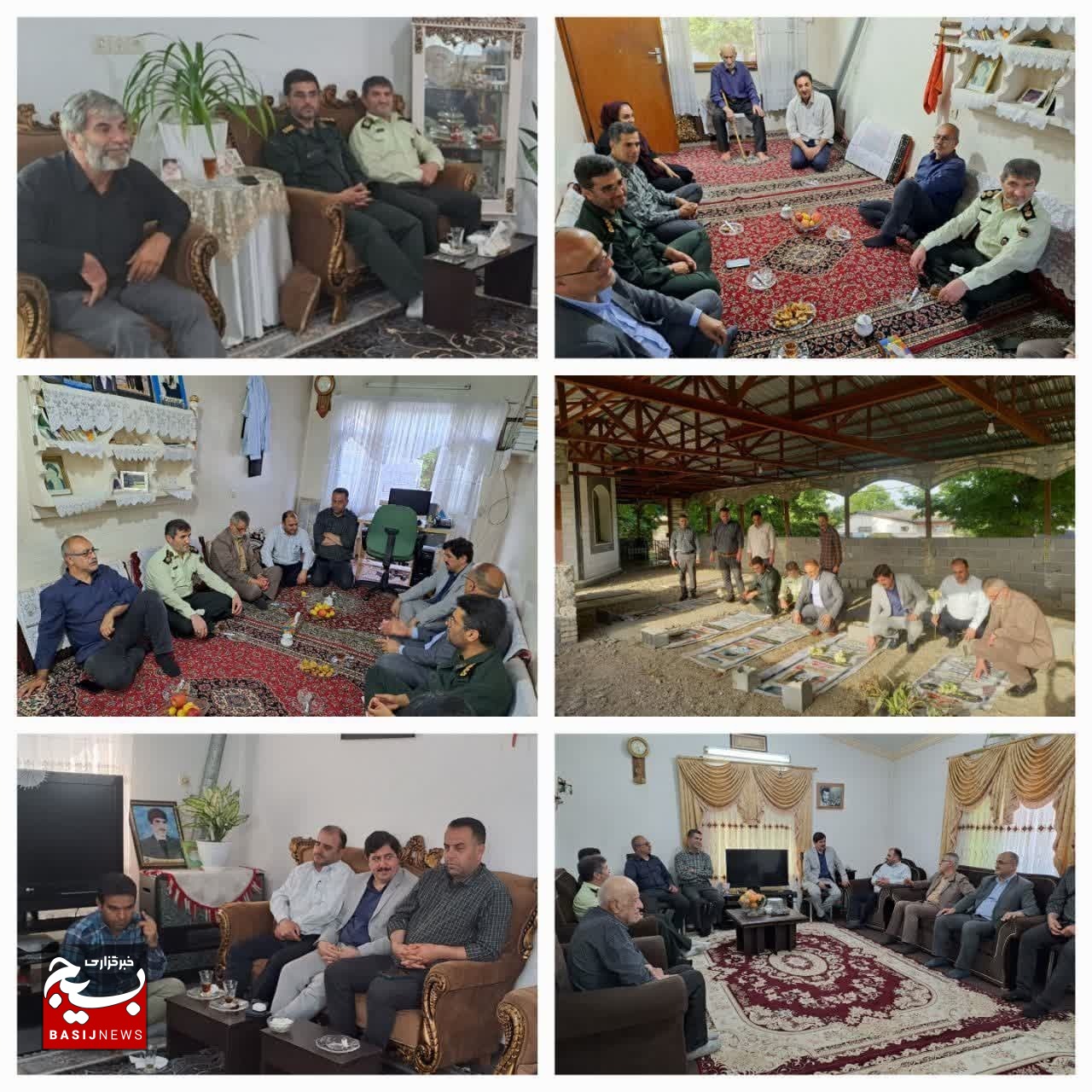 دیدار مسئولین  رامسر از خانواده‌های معظم شهدای فتح خرمشهر