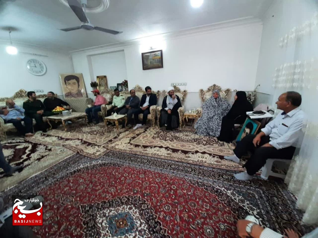 قدردانی از خانواده شهید قمی روستای راهجرد در حماسه آزادسازی خرمشهر