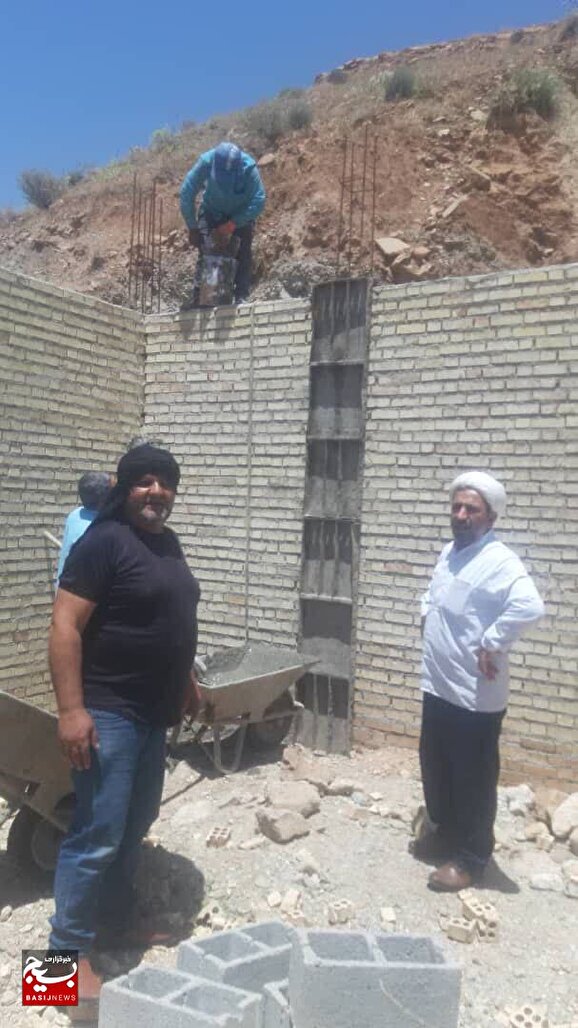 ساخت خانه برای محرومان توسط طلاب جهادی در  باغملک