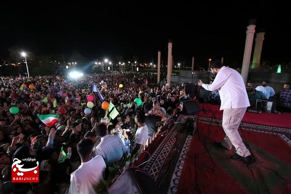 جشن بزرگ غدیر در شهرک گلستان شیراز با حضور ابودر روحی و اجرای سرود سلام فرمانده