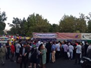برپایی ۲۰ موکب جشن عید غدیر خم در بلوار بلال میدان توحید+تصاویر