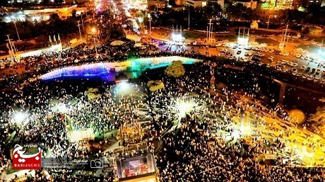 حضور گسترده مردم پایتخت در میهمانی ۱۰ کیلومتری غدیر
