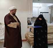 دیدار حجت الاسلام وین فرمانده مرکز مقاومت بسیج وزارت راه و شهرسازی با خانواده محترم حاج علیرضا افشاری فرمانده فقید مرکز مقاومت بسیج
