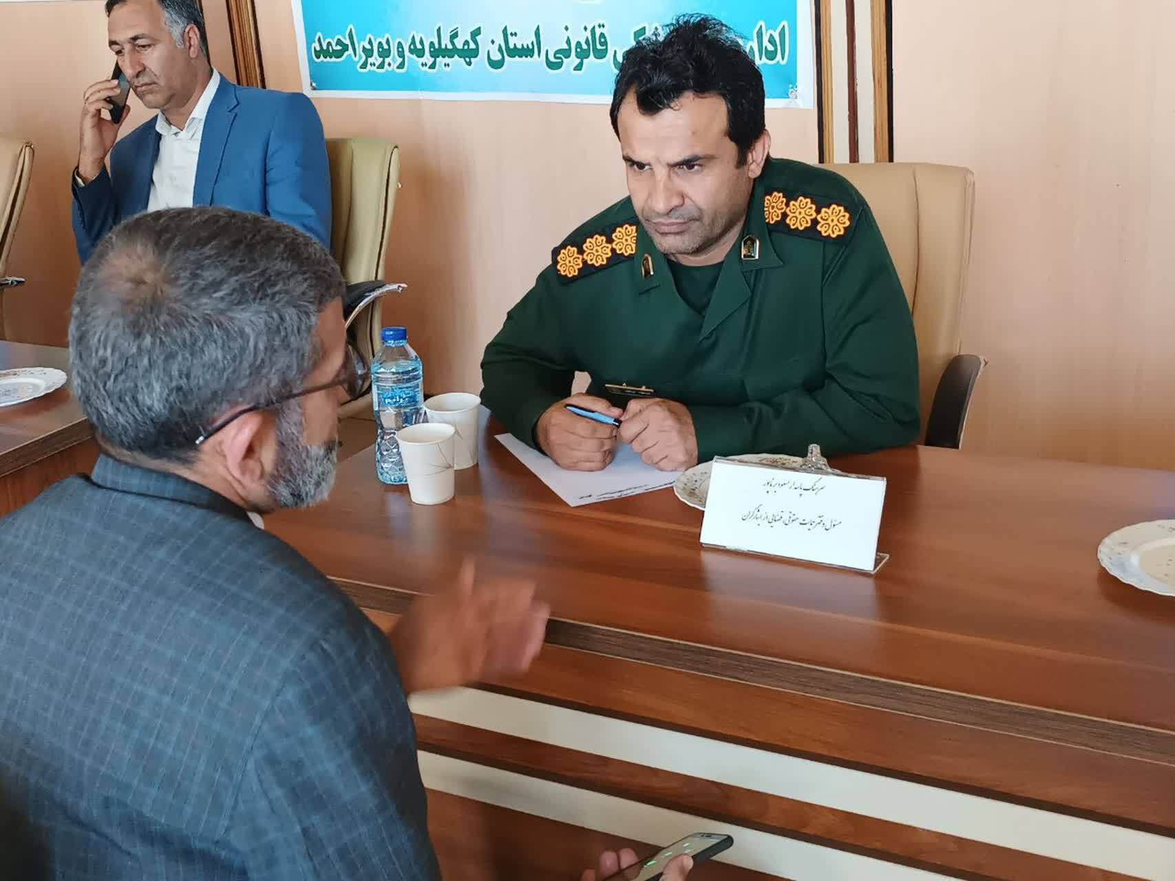 تشریح برنامه های دفتر مرکزی حمایت حقوقی و قضائی از بسیجیان و ایثارگران سپاه فتح در  هفته قوه قضاییه