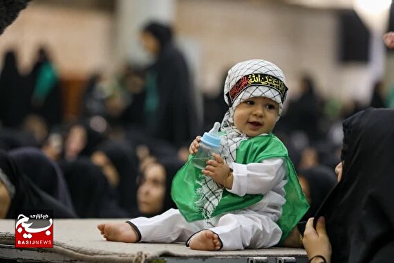 شیرخوارگان حسینی در حرم حضرت معصومه(س)