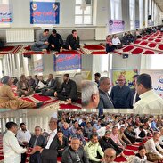 برگزاری میز خدمت جهادی با حضور فرماندار و جمعی از مسئولان ادارات در مسجد جامع  شهرستان بانه