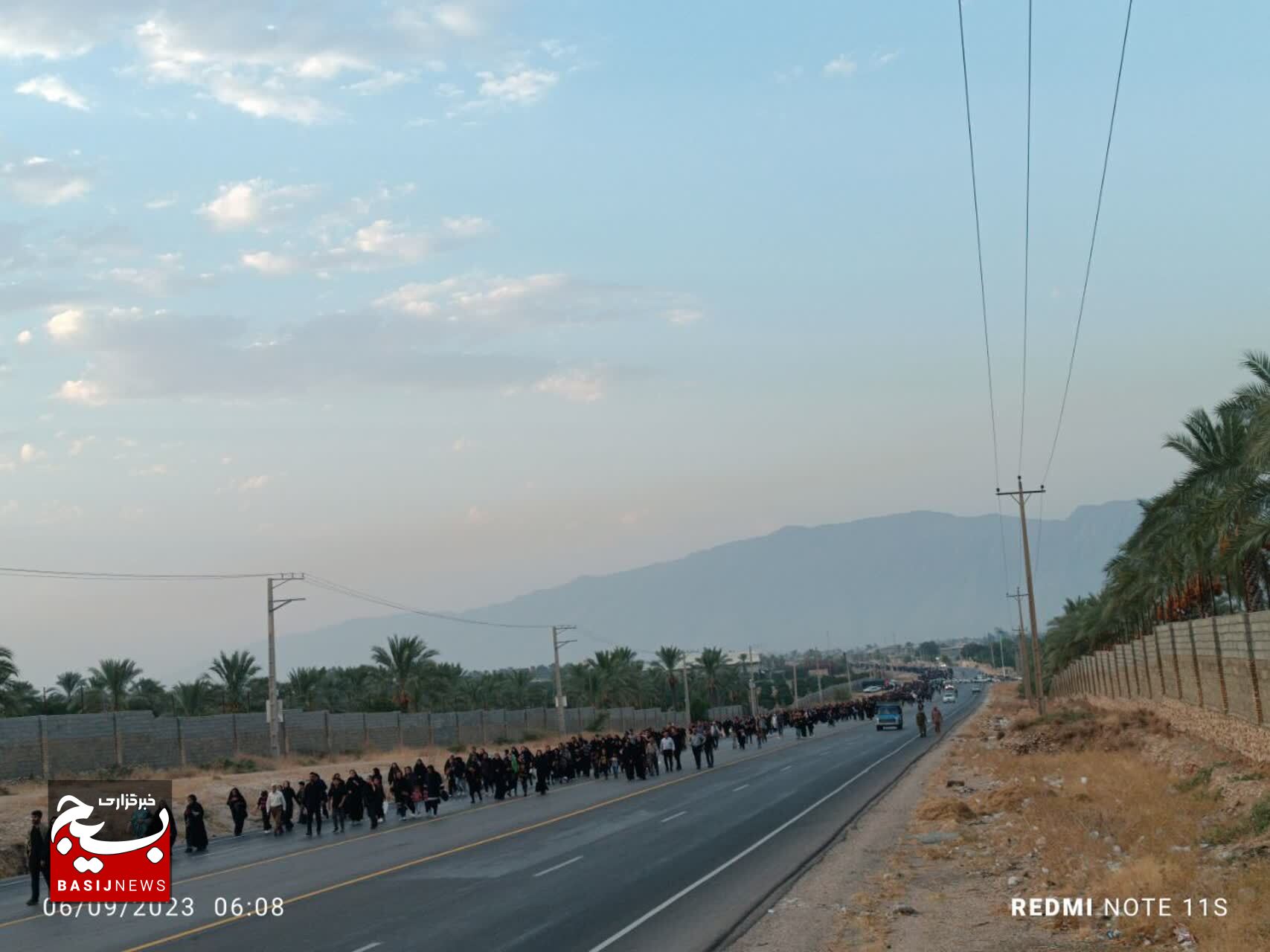 پیاده‌روی ۶۰هزار نفری مردم کازرون در اربعین حسینی