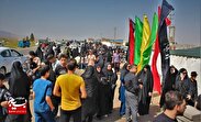 پیاده روی دلدادگان و جاماندگان اربعین در اشتهارد برگزار شد
