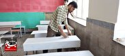همت بلند گروه جهادی شهید مصطفی صدرزاده در مدارس+تصاویر