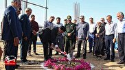 عملیات اجرای یادمان شهید گمنام دهقاید آغاز شد