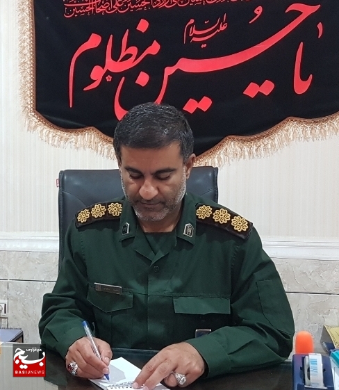 پیام‌ تبریک فرمانده سپاه شهرستان دیلم