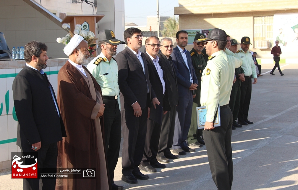 صبحگاه مشترک نیروی انتظامی شهرستان دشتستان برگزار شد