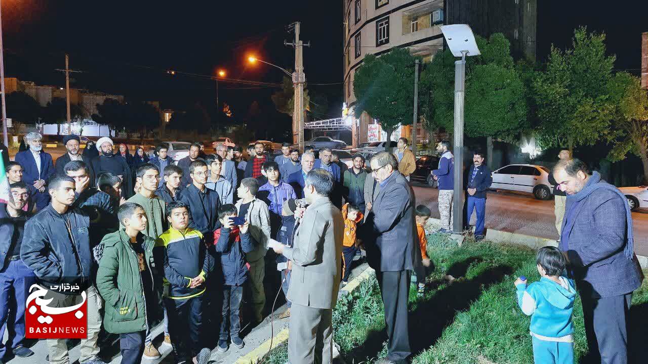 اجتماع شبانه مردم یاسوج علیه جنایات رژیم صهیونیستی در غزه