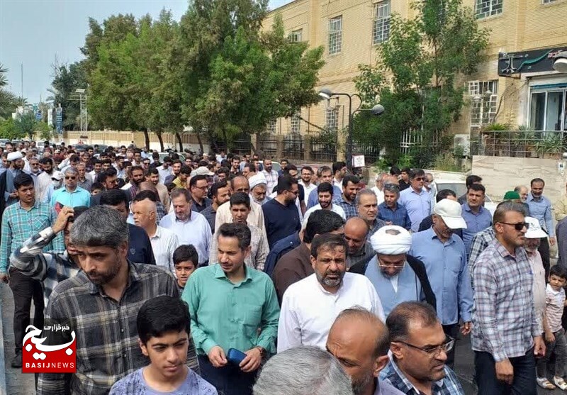راهپیمایی بوشهری‌ها در محکومیت کودک‌کشی صهیونیست‌ها
