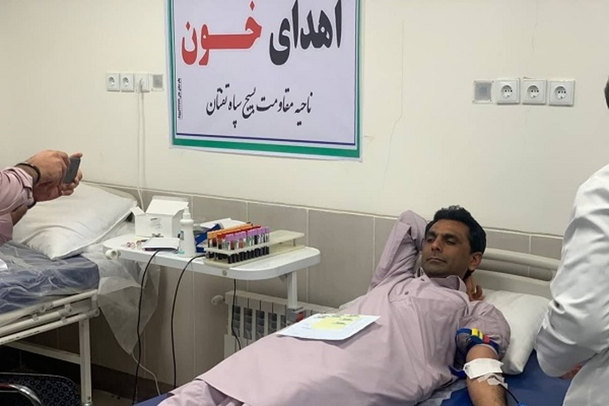 محوری اهدای خون در تفتان برگزار شد