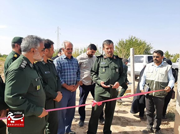 افتتاح و بازدید از پروژه های بسیج سازندگی استان قزوین در شهرستان تاکستان