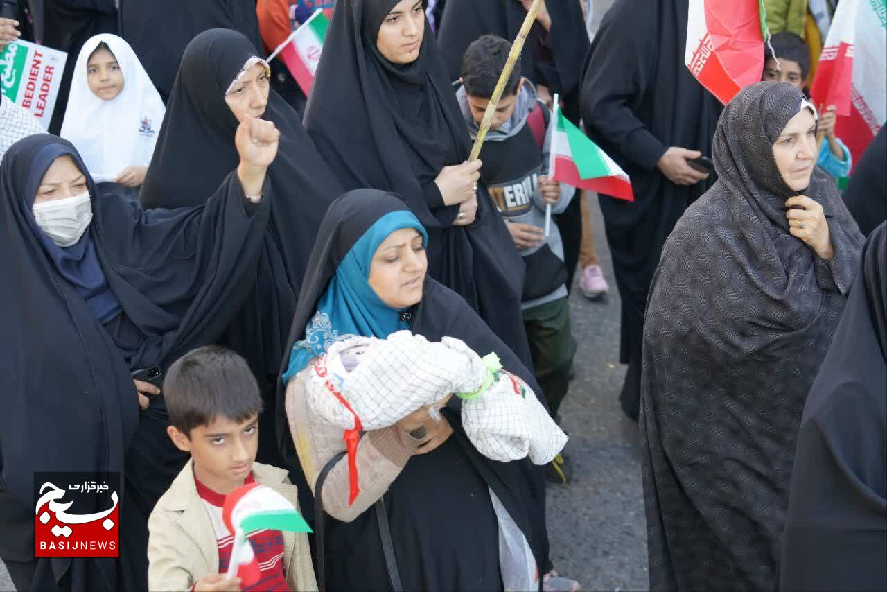 خروش مردم کرمان در حمایت از مردم مظلوم فلسطین و محکومیت جنایات رژیم صهیونیستی