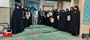 برگزاری آئین تجلیل از فرماندهان و اعضا شورا حوزه ۲۲۰حضرت هاجر(س) در اردوگاه شهید باهنر+تصاویر