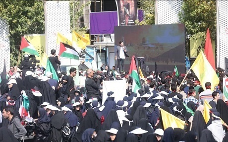 اجتماع پنج هزار دانش‌آموز پایتخت درحمایت از کودکان غزه