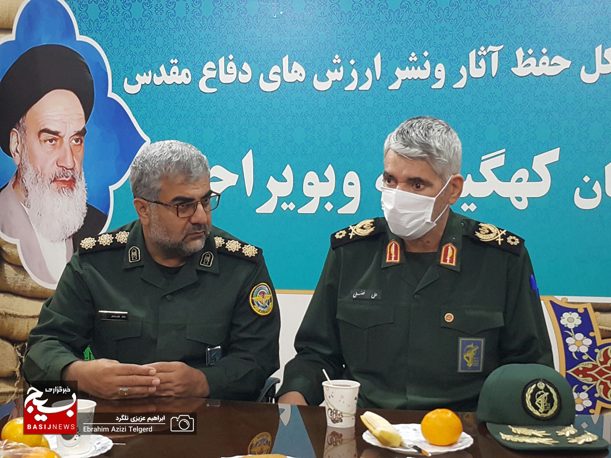 بازدید سردار علی فضلی از اولین پوستر اعزام به جبهه کهگیلویه و بویراحمد+ ( تصاویر )