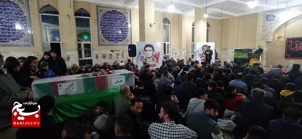 استقبال از شهید گمنام در امام زاده پیر جعفر روستای سالم آباد