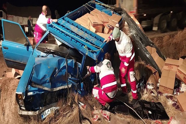 تصادف مرگبار در جاده سرچم آغکند آذربایجان شرقی