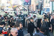 پیکرهای مطهر ۹ شهید گمنام در اردبیل تشییع شد