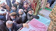 مراسم استقبال از شهدای گمنام در آشتیان برگزار شد