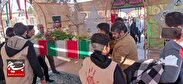 میزبانی دانش آموزان اشتهاردی از شهید گمنام به روایت تصویر