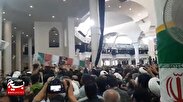 ببینید|تشییع پیکر شهید القدس «محسن صداقت» از مصلی قدس شهرستان قم