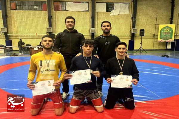کسب ۲ مدال طلا و ۱ نقره برای کشتی‌گیران اسدآبادی