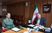 دیدار فرمانده سپاه حضرت روح الله با استاندار مرکزی