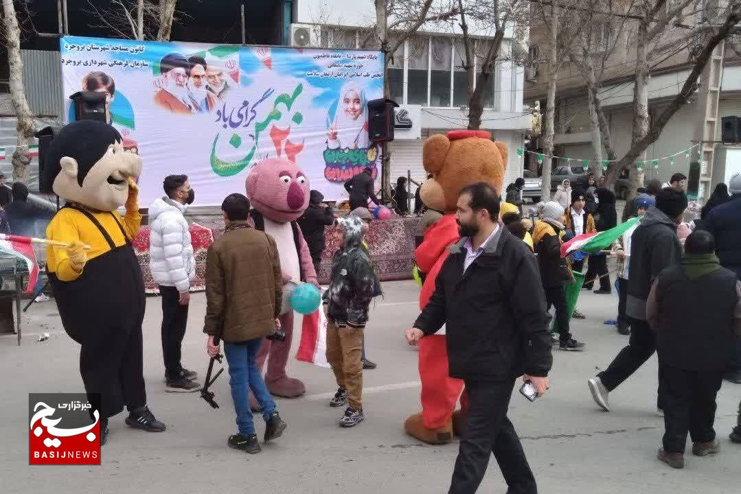 حضور پرشور و شکوهمند بروجردی‌ها در جشن ۴۶ سالگی انقلاب