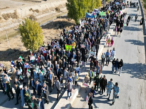 حضور شکوهمند مردم شهر دلوار در راهپیمایی ۲۲بهمن