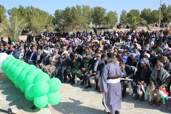 جشن سالروز پیروزی انقلاب اسلامی در دلوار برگزار شد