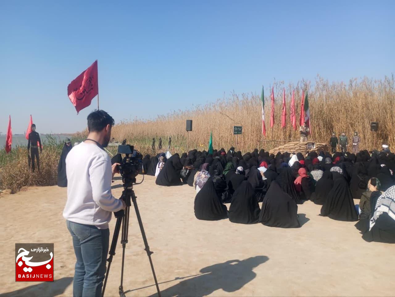 حضور کاروان رسانه‌ای شهید محمد عفیف در یادمان های شهدای والفجر ۸ (اروند)، کربلای ۴ (علقمه و نهرخین) و شلمچه به منظور پوشش رسانه‌ای راهیان نور ۱۴۰۴ در روز دوم اعزام به استان خوزستان