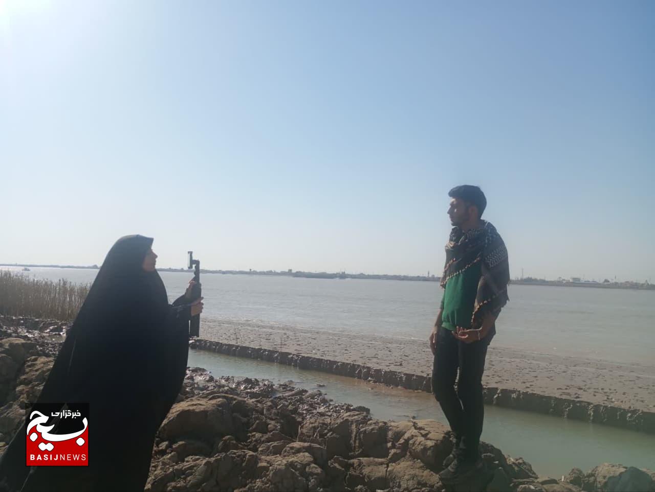 حضور کاروان رسانه‌ای شهید محمد عفیف در یادمان های شهدای والفجر ۸ (اروند)، کربلای ۴ (علقمه و نهرخین) و شلمچه به منظور پوشش رسانه‌ای راهیان نور ۱۴۰۴ در روز دوم اعزام به استان خوزستان