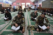 همدلی نیروهای مسلح شهرستان گرگان با حضور در محفل انس با قرآن کریم