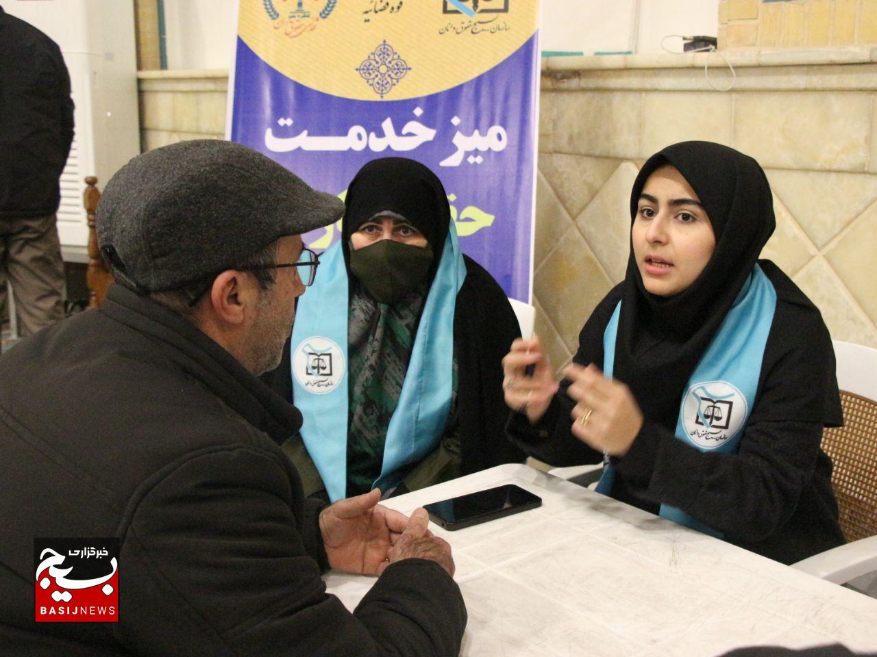 گزارش تصویری میز خدمت حقوق‌یاران جهادگر