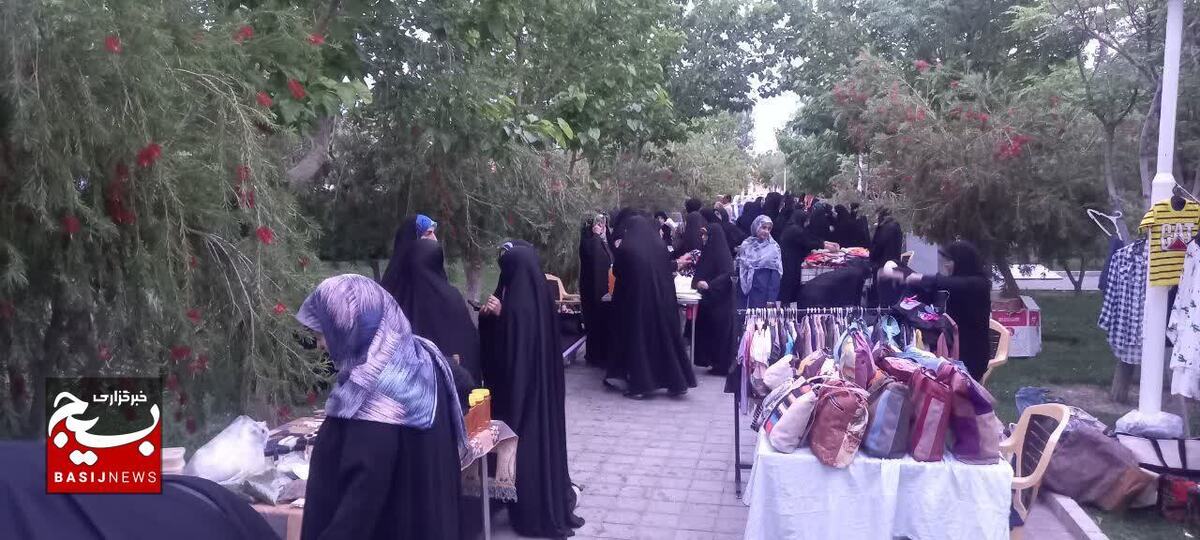 بازارچه محصولات خانگی و هنری در بوستان بهار پردیسان برپا شد