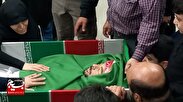 آئین وداع با شهید مدافع وطن علی کبودوندی برگزار شد+تصاویر