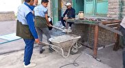فعالیت جهادی بسیجیان پایگاه بسیج سیدالشهدا (ع)، تعمیرات عمرانی مسجد در شیروان