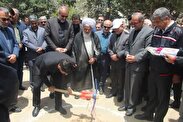 کلنگ‌زنی حسینیه شهدای ورزشکار در زنجان