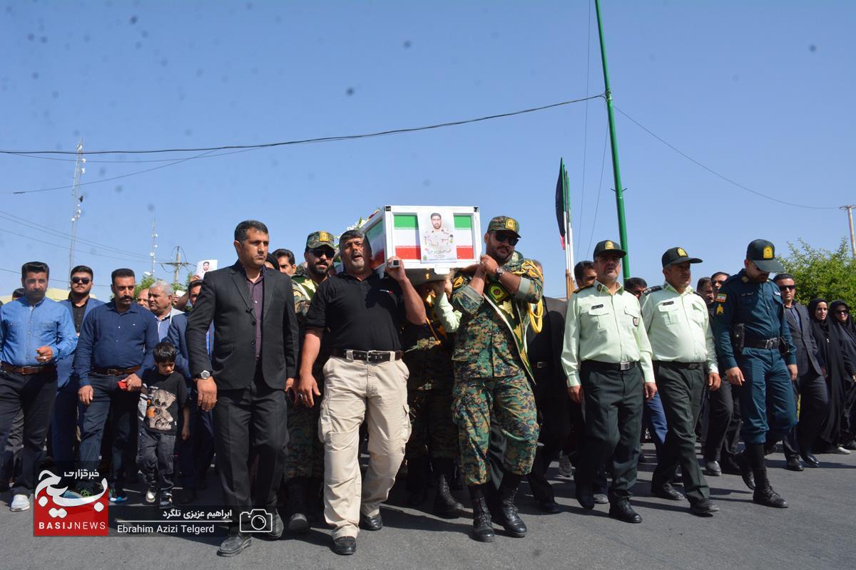 مراسم تشییع پیکر شهید مدافع امنیت