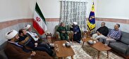 دیدار صمیمی حجت الاسلام نوروزی مسؤل دفتر نمایندگی ولی فقیه در سپاه جوادالائمه با حجت الاسلام بامری امام جمعه شهر سراوان