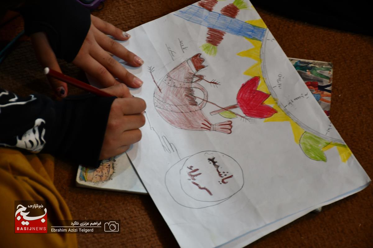 اقدام جالب کودکان روستای ده برآفتاب در شب تاسوعای حسینی + (تصاویر)